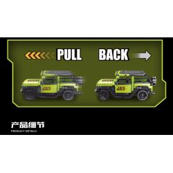 YONG LEXING 11018 non  XE ĐẦU KÉO JEEP WRANGLER bộ đồ chơi xếp lắp ráp ghép mô hình  Kỹ Thuật Công Nghệ Cao Mô Hình Phương Tiện 435 khối