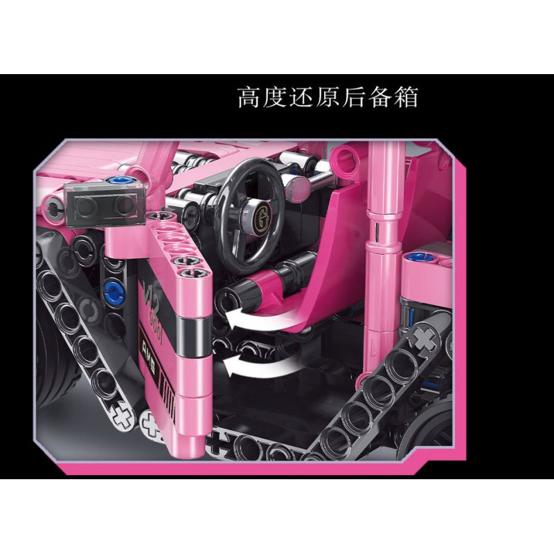 YONG LEXING 11016 non  XE LÙI BRABUS G63 bộ đồ chơi xếp lắp ráp ghép mô hình  Kỹ Thuật Công Nghệ Cao Mô Hình Phương Tiện 447 khối