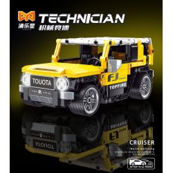 YONG LEXING 11015 non  XE ĐẦU KÉO TOYOTA CRUISER FJ bộ đồ chơi xếp lắp ráp ghép mô hình  TOYOTA LAND CRUISER Kỹ Thuật Công Nghệ Cao Mô Hình Phương Tiện 497 khối