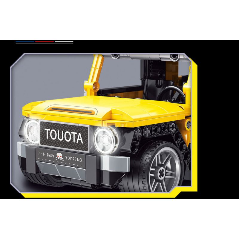 YONG LEXING 11015 non  XE ĐẦU KÉO TOYOTA CRUISER FJ bộ đồ chơi xếp lắp ráp ghép mô hình  TOYOTA LAND CRUISER Kỹ Thuật Công Nghệ Cao Mô Hình Phương Tiện 497 khối
