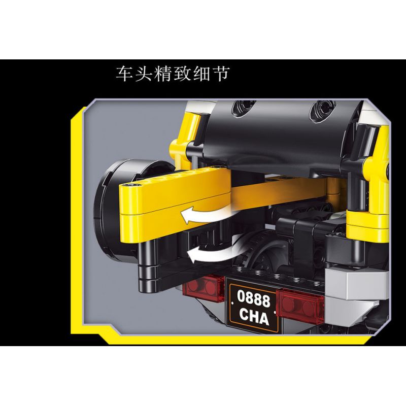 YONG LEXING 11015 non  XE ĐẦU KÉO TOYOTA CRUISER FJ bộ đồ chơi xếp lắp ráp ghép mô hình  TOYOTA LAND CRUISER Kỹ Thuật Công Nghệ Cao Mô Hình Phương Tiện 497 khối