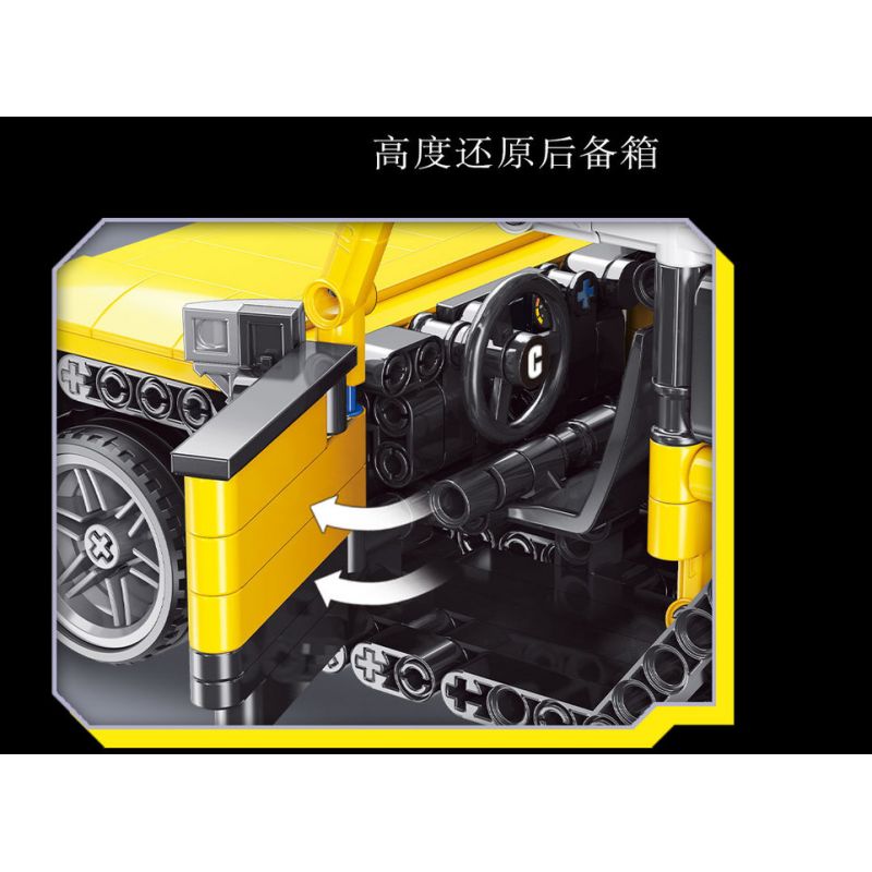 YONG LEXING 11015 non  XE ĐẦU KÉO TOYOTA CRUISER FJ bộ đồ chơi xếp lắp ráp ghép mô hình  TOYOTA LAND CRUISER Kỹ Thuật Công Nghệ Cao Mô Hình Phương Tiện 497 khối