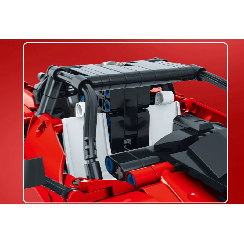 YONG LEXING 11013 non  PAGANI LÙI XE bộ đồ chơi xếp lắp ráp ghép mô hình  Kỹ Thuật Công Nghệ Cao Mô Hình Phương Tiện 454 khối