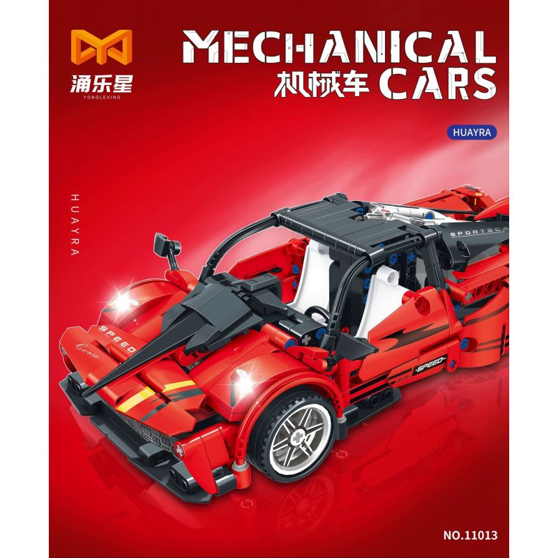 YONG LEXING 11013 non  PAGANI LÙI XE bộ đồ chơi xếp lắp ráp ghép mô hình  Kỹ Thuật Công Nghệ Cao Mô Hình Phương Tiện 454 khối