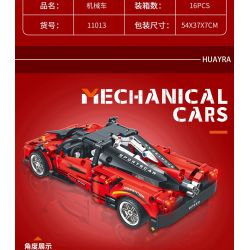 YONG LEXING 11013 non  PAGANI LÙI XE bộ đồ chơi xếp lắp ráp ghép mô hình  Kỹ Thuật Công Nghệ Cao Mô Hình Phương Tiện 454 khối