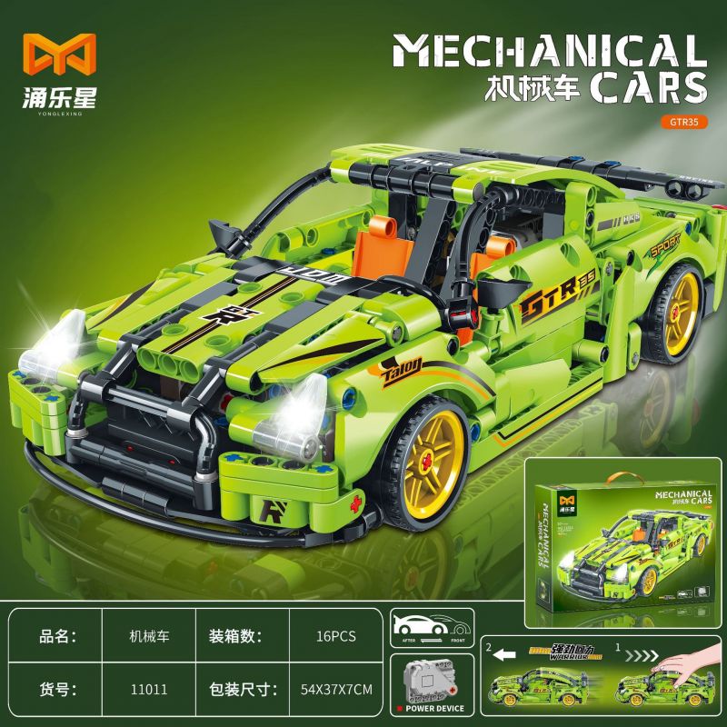 YONG LEXING 11011 non  XE ĐẦU KÉO NISSAN GTR R35 bộ đồ chơi xếp lắp ráp ghép mô hình  NISSAN GT-R R35 Kỹ Thuật Công Nghệ Cao Mô Hình Phương Tiện 437 khối