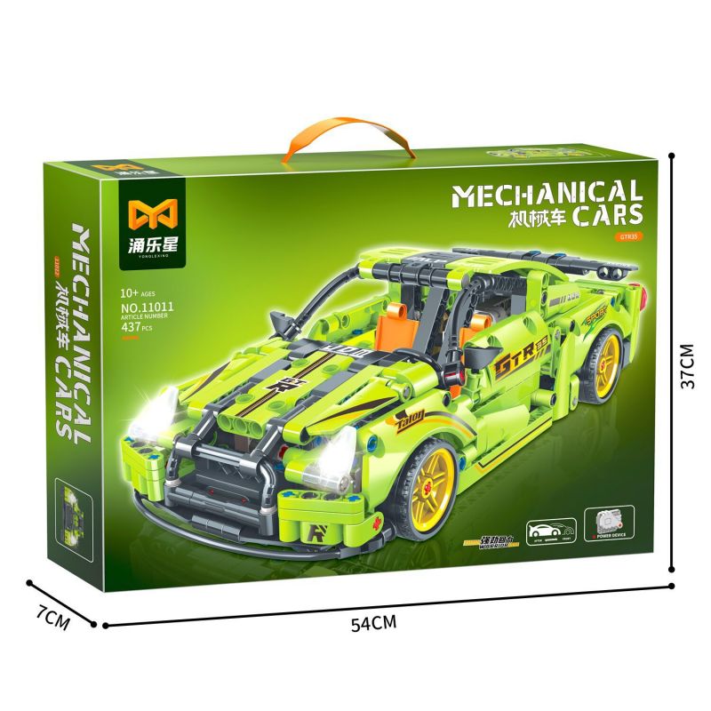 YONG LEXING 11011 non  XE ĐẦU KÉO NISSAN GTR R35 bộ đồ chơi xếp lắp ráp ghép mô hình  NISSAN GT-R R35 Kỹ Thuật Công Nghệ Cao Mô Hình Phương Tiện 437 khối