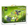 YONG LEXING 11011 non  XE ĐẦU KÉO NISSAN GTR R35 bộ đồ chơi xếp lắp ráp ghép mô hình  NISSAN GT-R R35 Kỹ Thuật Công Nghệ Cao Mô Hình Phương Tiện 437 khối