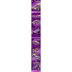 YONG LEXING 11010 non  DODGE CHALLENGER LÙI XE bộ đồ chơi xếp lắp ráp ghép mô hình  Kỹ Thuật Công Nghệ Cao Mô Hình Phương Tiện 463 khối