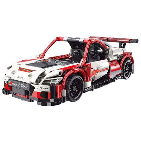 YONG LEXING 11008 non  XE KÉO AUDI TT RS bộ đồ chơi xếp lắp ráp ghép mô hình  Kỹ Thuật Công Nghệ Cao Mô Hình Phương Tiện 464 khối