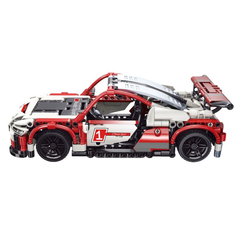 YONG LEXING 11008 non  XE KÉO AUDI TT RS bộ đồ chơi xếp lắp ráp ghép mô hình  Kỹ Thuật Công Nghệ Cao Mô Hình Phương Tiện 464 khối