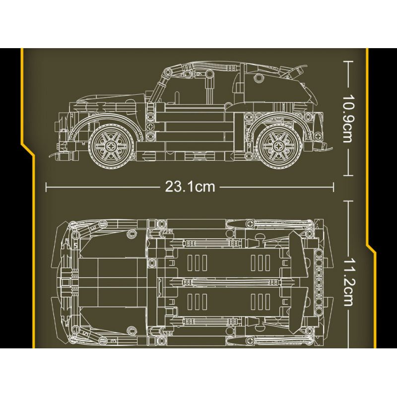 YONG LEXING 11006 non  XE LÙI BMW MINI JCW GP bộ đồ chơi xếp lắp ráp ghép mô hình  Kỹ Thuật Công Nghệ Cao Mô Hình Phương Tiện 484 khối