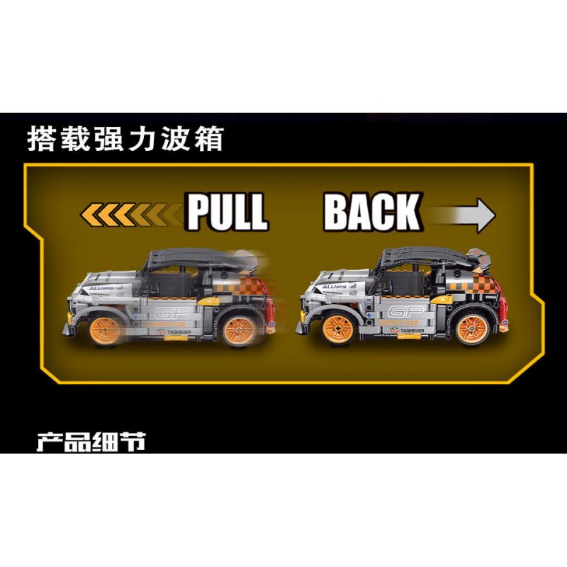 YONG LEXING 11006 non  XE LÙI BMW MINI JCW GP bộ đồ chơi xếp lắp ráp ghép mô hình  Kỹ Thuật Công Nghệ Cao Mô Hình Phương Tiện 484 khối