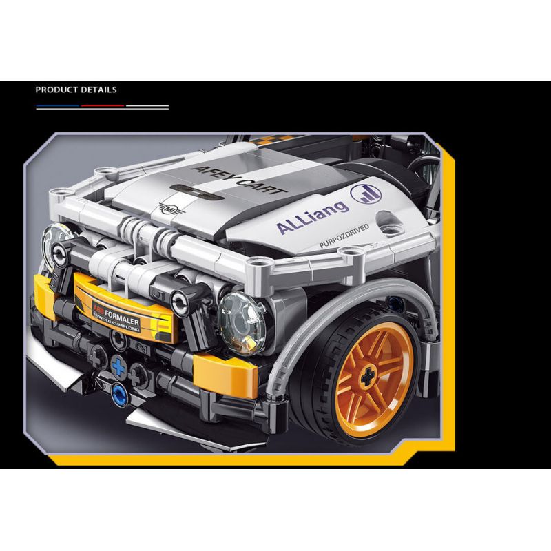 YONG LEXING 11006 non  XE LÙI BMW MINI JCW GP bộ đồ chơi xếp lắp ráp ghép mô hình  Kỹ Thuật Công Nghệ Cao Mô Hình Phương Tiện 484 khối