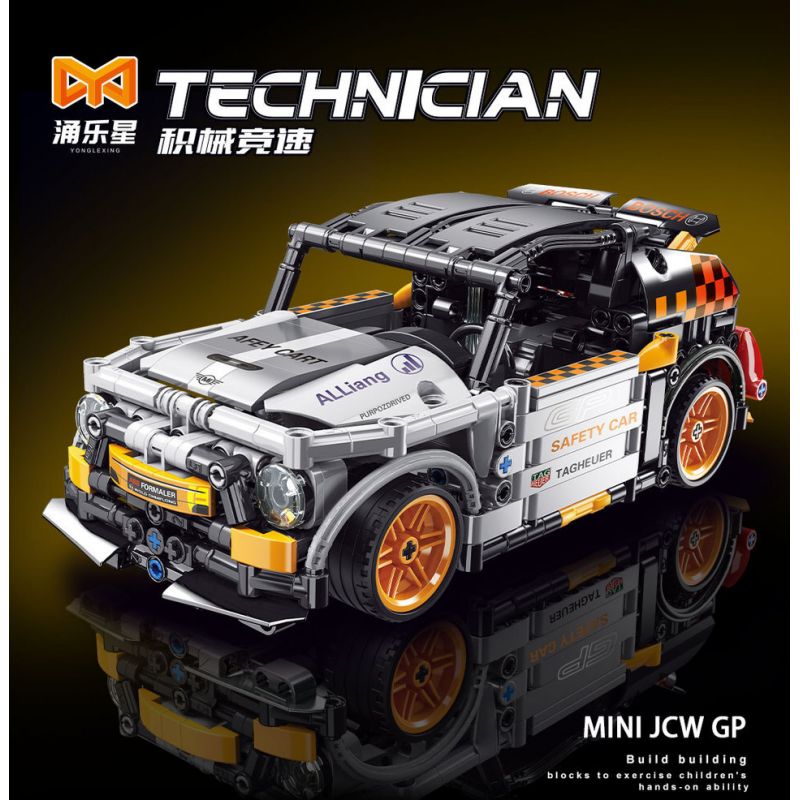 YONG LEXING 11006 non  XE LÙI BMW MINI JCW GP bộ đồ chơi xếp lắp ráp ghép mô hình  Kỹ Thuật Công Nghệ Cao Mô Hình Phương Tiện 484 khối