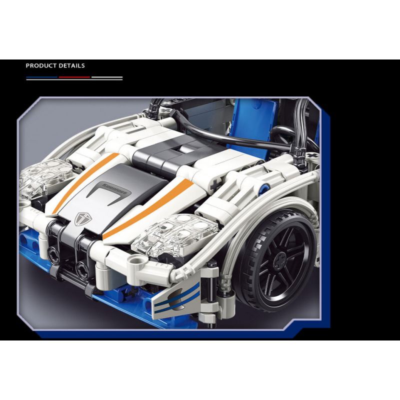 YONG LEXING 11005 non  KOENIGSEGG AGERA RS1 XE KÉO bộ đồ chơi xếp lắp ráp ghép mô hình  Kỹ Thuật Công Nghệ Cao Mô Hình Phương Tiện 514 khối