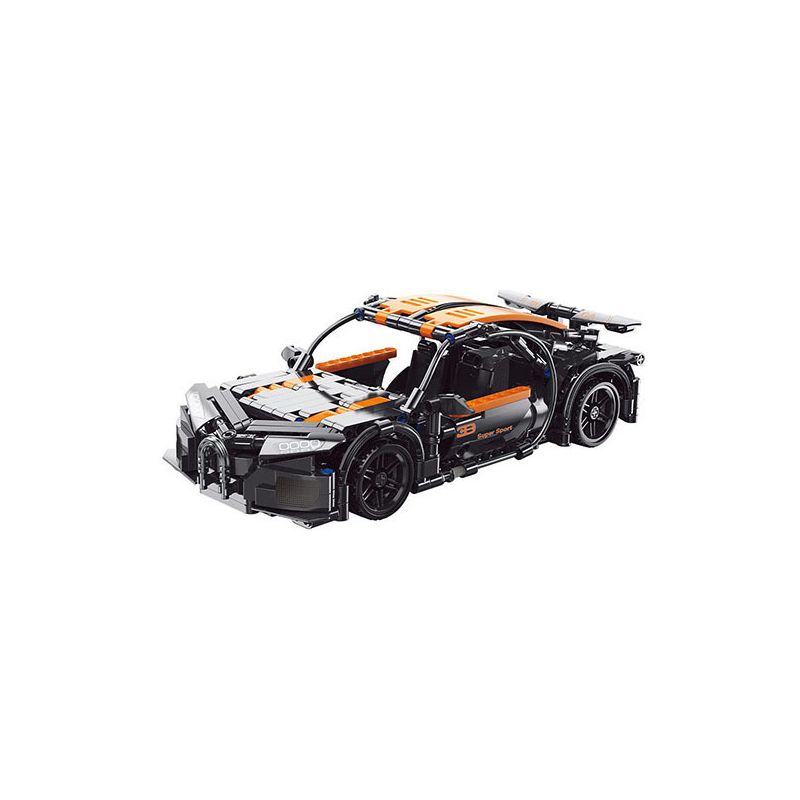 YONG LEXING 11004 non Lego BUGATTI VEYRON LÙI XE bộ đồ chơi xếp lắp ráp ghép mô hình Technic BUGATTI CHIRON Kỹ Thuật Công Nghệ Cao Mô Hình Phương Tiện 490 khối