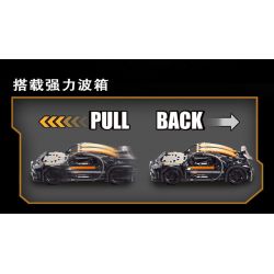 YONG LEXING 11004 non  BUGATTI VEYRON LÙI XE bộ đồ chơi xếp lắp ráp ghép mô hình  BUGATTI CHIRON Kỹ Thuật Công Nghệ Cao Mô Hình Phương Tiện 490 khối