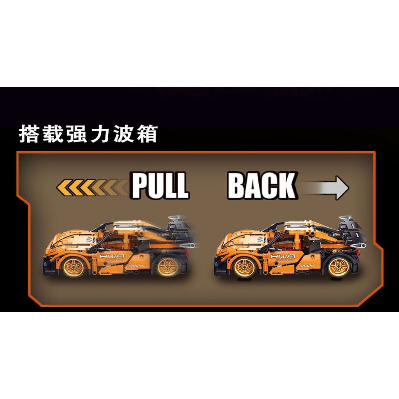 YONG LEXING 11002 non  XE LÙI APOLLO IE bộ đồ chơi xếp lắp ráp ghép mô hình  Kỹ Thuật Công Nghệ Cao Mô Hình Phương Tiện 478 khối