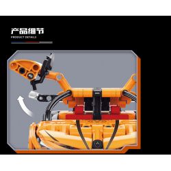 YONG LEXING 11002 non  XE LÙI APOLLO IE bộ đồ chơi xếp lắp ráp ghép mô hình  Kỹ Thuật Công Nghệ Cao Mô Hình Phương Tiện 478 khối