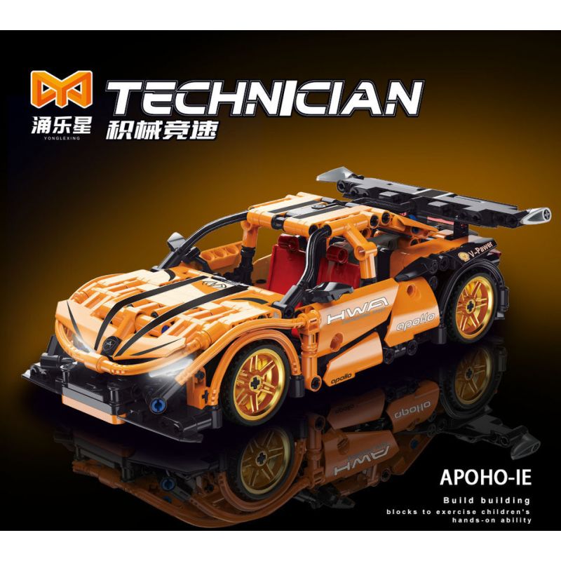 YONG LEXING 11002 non  XE LÙI APOLLO IE bộ đồ chơi xếp lắp ráp ghép mô hình  Kỹ Thuật Công Nghệ Cao Mô Hình Phương Tiện 478 khối