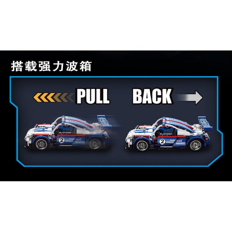 YONG LEXING 11001 non  XE KÉO PORSCHE 911 GT2 bộ đồ chơi xếp lắp ráp ghép mô hình  Kỹ Thuật Công Nghệ Cao Mô Hình Phương Tiện 450 khối