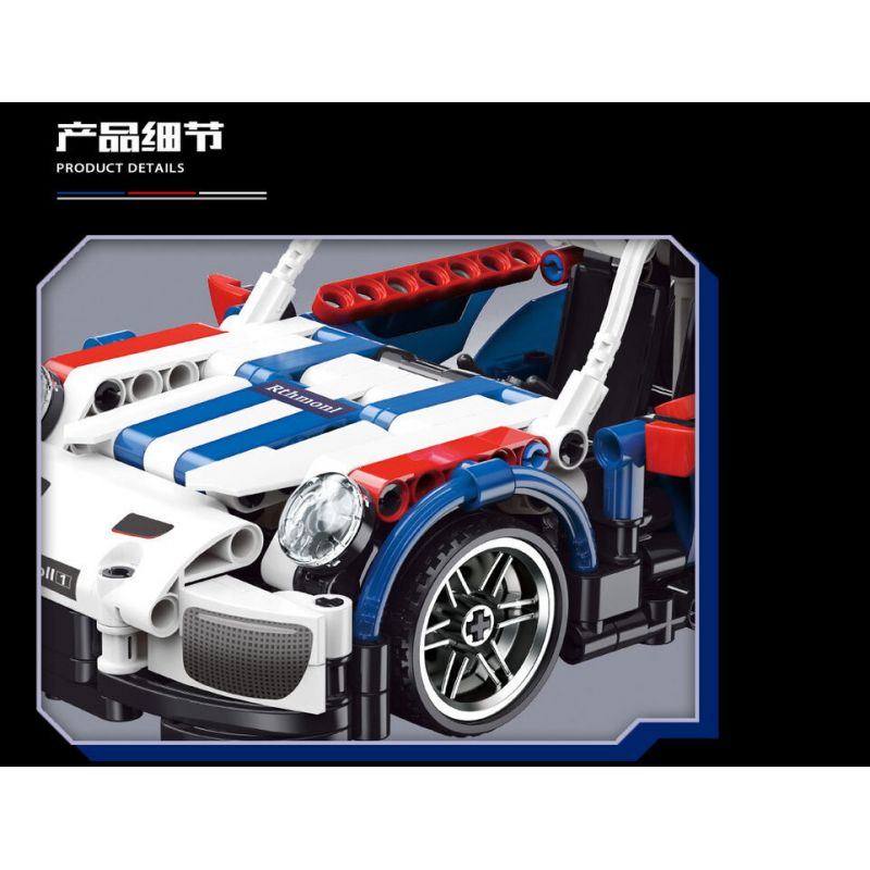 YONG LEXING 11001 non  XE KÉO PORSCHE 911 GT2 bộ đồ chơi xếp lắp ráp ghép mô hình  Kỹ Thuật Công Nghệ Cao Mô Hình Phương Tiện 450 khối