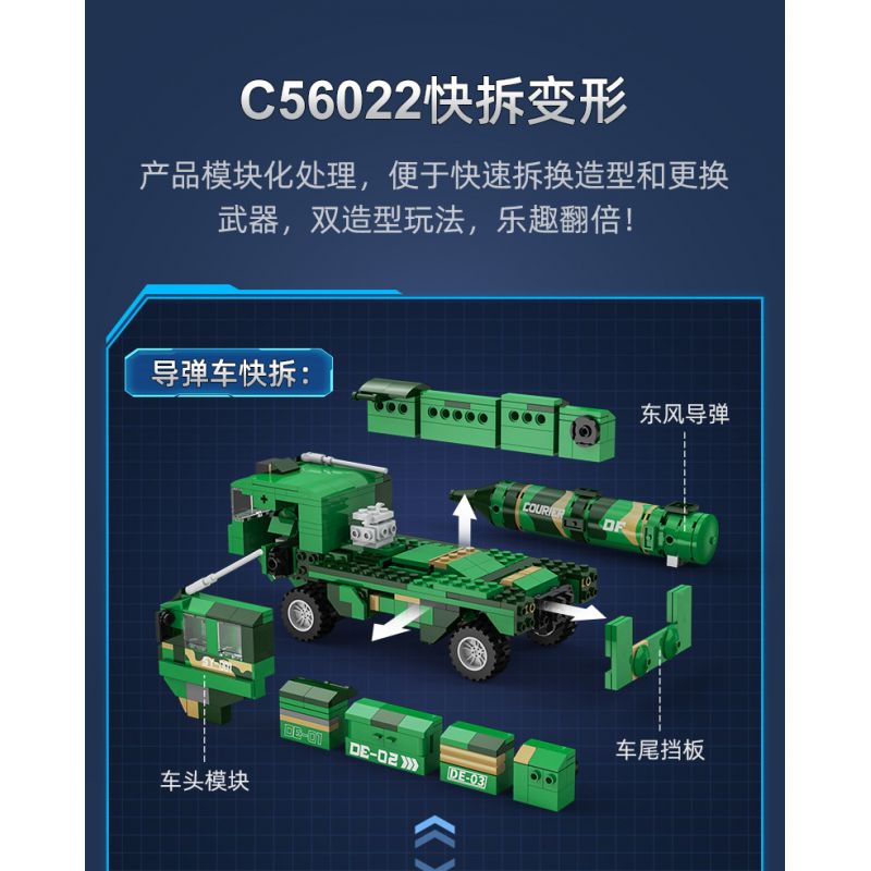 CADA DOUBLEE C56022 56022 non  PHÁO ĐÀI ĐÔNG PHONG bộ đồ chơi xếp lắp ráp ghép mô hình Space Exploration Thám Hiểm Không Gian 476 khối