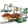CADA DOUBLEE C59003 59003 non  TÀU ĐIỆN KHỦNG LONG XE LỬA JURASSIC TYRANNOSAURUS REX bộ đồ chơi xếp lắp ráp ghép mô hình 1039 khối