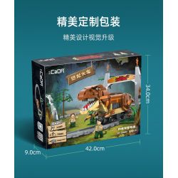 CADA DOUBLEE C59003 59003 non  TÀU ĐIỆN KHỦNG LONG XE LỬA JURASSIC TYRANNOSAURUS REX bộ đồ chơi xếp lắp ráp ghép mô hình 1039 khối