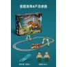 CADA DOUBLEE C59003 59003 non  TÀU ĐIỆN KHỦNG LONG XE LỬA JURASSIC TYRANNOSAURUS REX bộ đồ chơi xếp lắp ráp ghép mô hình 1039 khối
