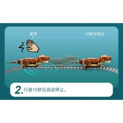 CADA DOUBLEE C59003 59003 non  TÀU ĐIỆN KHỦNG LONG XE LỬA JURASSIC TYRANNOSAURUS REX bộ đồ chơi xếp lắp ráp ghép mô hình 1039 khối