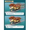 CADA DOUBLEE C59003 59003 non  TÀU ĐIỆN KHỦNG LONG XE LỬA JURASSIC TYRANNOSAURUS REX bộ đồ chơi xếp lắp ráp ghép mô hình 1039 khối