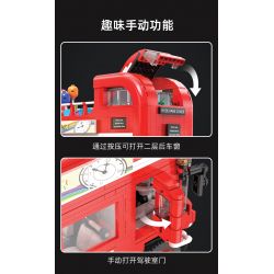 CADA DOUBLEE C59008 59008 non  XE BUÝT DU LỊCH CỔ ĐIỂN LUÂN ĐÔN bộ đồ chơi xếp lắp ráp ghép mô hình Creator Expert Chuyên Gia Sáng Tạo 1770 khối