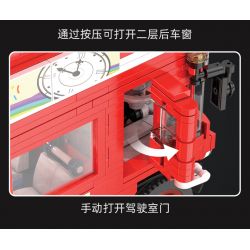 CADA DOUBLEE C59008 59008 non  XE BUÝT DU LỊCH CỔ ĐIỂN LUÂN ĐÔN bộ đồ chơi xếp lắp ráp ghép mô hình Creator Expert Chuyên Gia Sáng Tạo 1770 khối