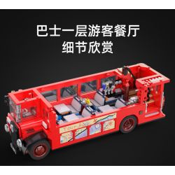 CADA DOUBLEE C59008 59008 non  XE BUÝT DU LỊCH CỔ ĐIỂN LUÂN ĐÔN bộ đồ chơi xếp lắp ráp ghép mô hình Creator Expert Chuyên Gia Sáng Tạo 1770 khối