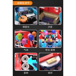 CADA DOUBLEE C59008 59008 non  XE BUÝT DU LỊCH CỔ ĐIỂN LUÂN ĐÔN bộ đồ chơi xếp lắp ráp ghép mô hình Creator Expert Chuyên Gia Sáng Tạo 1770 khối