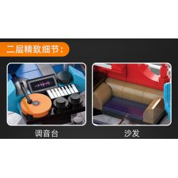 CADA DOUBLEE C59008 59008 non  XE BUÝT DU LỊCH CỔ ĐIỂN LUÂN ĐÔN bộ đồ chơi xếp lắp ráp ghép mô hình Creator Expert Chuyên Gia Sáng Tạo 1770 khối