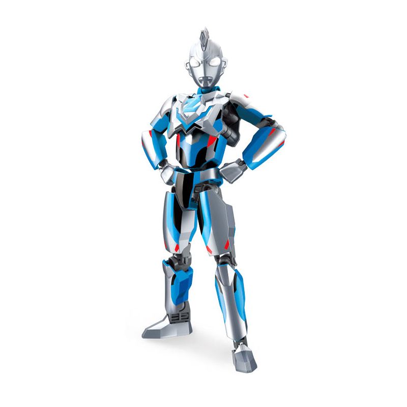 Enlighten 75018 Qman 75018 non Lego ULTRAMAN ZETA NGUYÊN MẪU bộ đồ chơi xếp lắp ráp ghép mô hình Vệ Binh Vũ Trụ Siêu Nhân Điện Quang