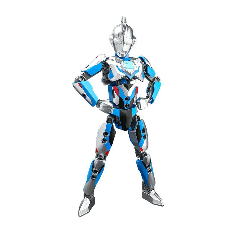 Enlighten 75018 Qman 75018 non  ULTRAMAN ZETA NGUYÊN MẪU bộ đồ chơi xếp lắp ráp ghép mô hình Vệ Binh Vũ Trụ Siêu Nhân Điện Quang