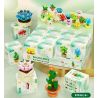 QIZHILE 92016 non  DÒNG MỌNG NƯỚC 12 LOẠI bộ đồ chơi xếp lắp ráp ghép mô hình Creator SUCCULENTS Sáng Tạo