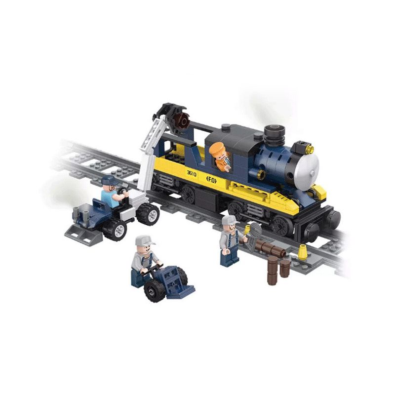 FORANGE FC3610 3610 non Lego TÀU CHỞ GỖ bộ đồ chơi xếp lắp ráp ghép mô hình Trains THE TRAIN Tàu Hỏa 365 khối