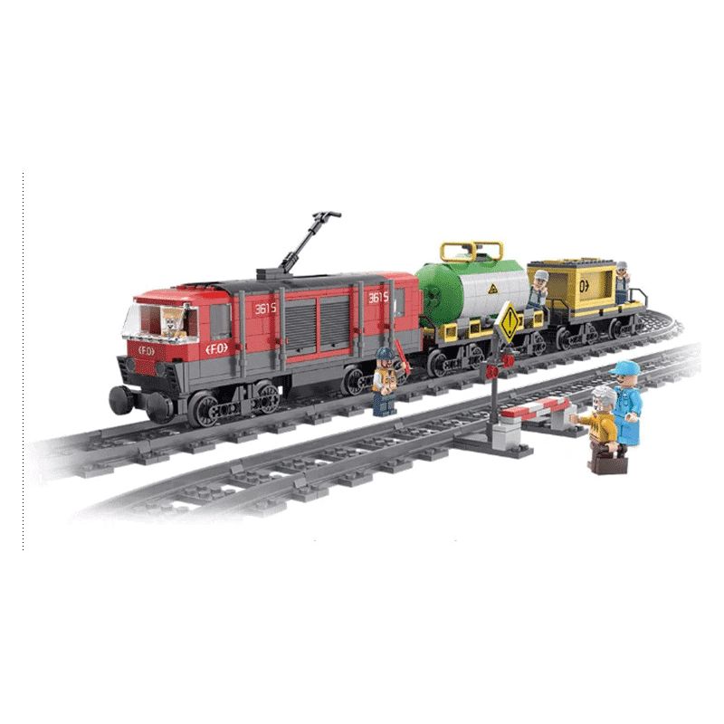 FORANGE FC3615 3615 non Lego TÀU KHÁCH LIÊN TỈNH bộ đồ chơi xếp lắp ráp ghép mô hình Trains THE TRAIN Tàu Hỏa 854 khối