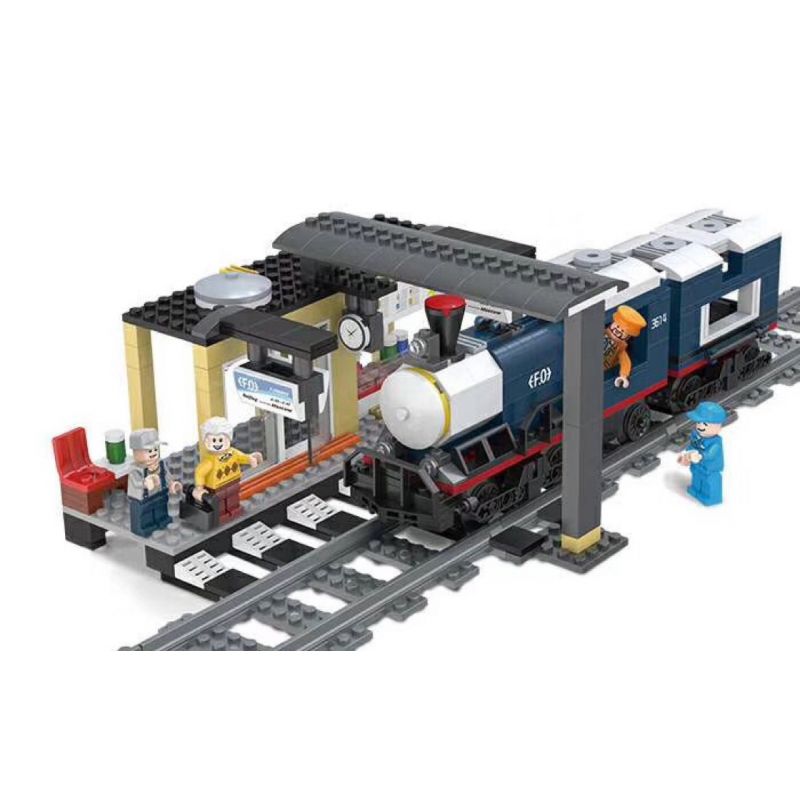 FORANGE FC3614 3614 non Lego GA XE LỬA bộ đồ chơi xếp lắp ráp ghép mô hình Trains THE TRAIN Tàu Hỏa 545 khối