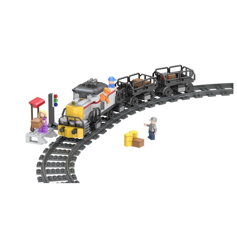 FORANGE FC3611 3611 non Lego TÀU ĐIỆN CHỞ HÀNG bộ đồ chơi xếp lắp ráp ghép mô hình Trains THE TRAIN Tàu Hỏa 433 khối