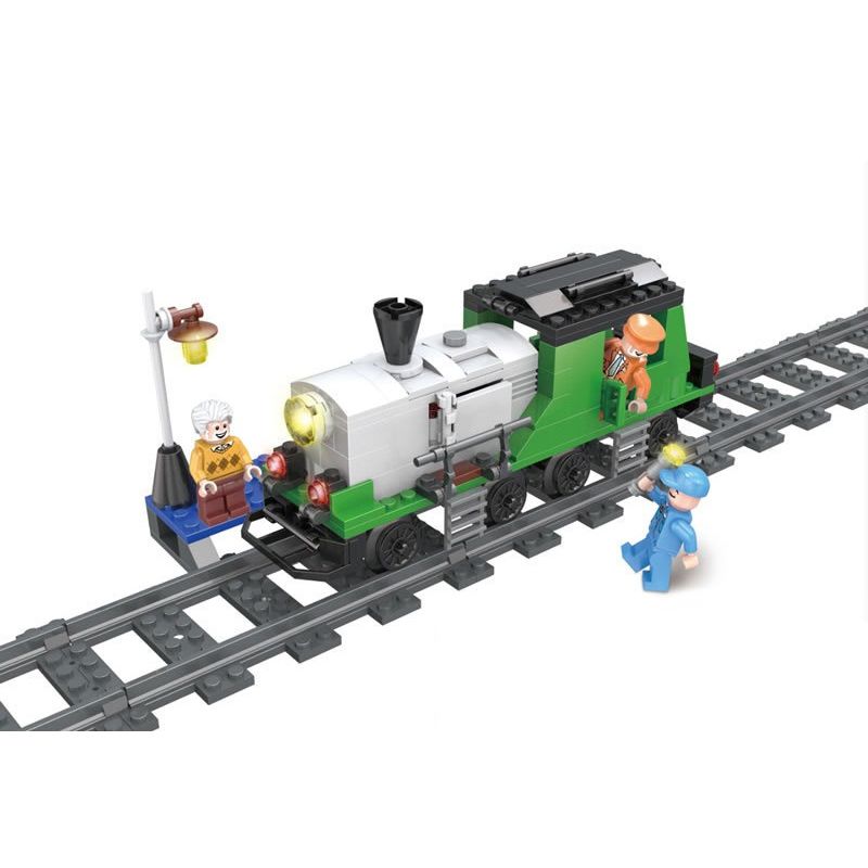 FORANGE FC3605 3605 non Lego TÀU CHỞ HÀNG HƠI NƯỚC bộ đồ chơi xếp lắp ráp ghép mô hình Trains THE TRAIN Tàu Hỏa 260 khối