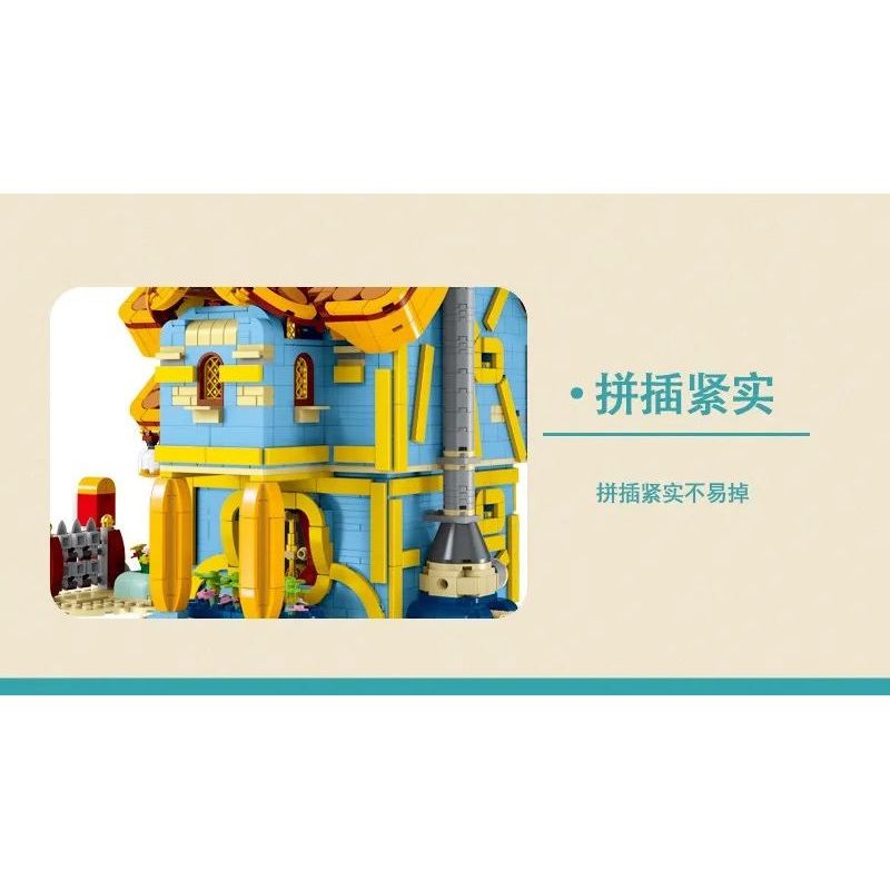 MorkModel 031053 Mork Model 031053 non  BIỆT THỰ TÌNH YÊU bộ đồ chơi xếp lắp ráp ghép mô hình TOONCITY TOWNHOUSE 2410 khối