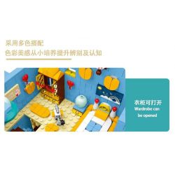 MorkModel 031053 Mork Model 031053 non  BIỆT THỰ TÌNH YÊU bộ đồ chơi xếp lắp ráp ghép mô hình TOONCITY TOWNHOUSE 2410 khối