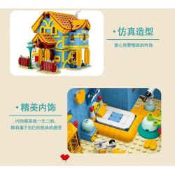 MorkModel 031053 Mork Model 031053 non  BIỆT THỰ TÌNH YÊU bộ đồ chơi xếp lắp ráp ghép mô hình TOONCITY TOWNHOUSE 2410 khối