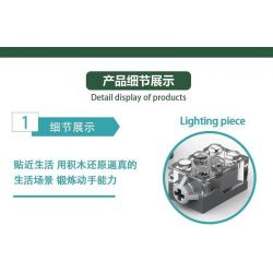 MorkModel 031052 Mork Model 031052 non  CỬA HÀNG HOA QUẢ bộ đồ chơi xếp lắp ráp ghép mô hình TOONCITY FRUIT HOUSE 1638 khối